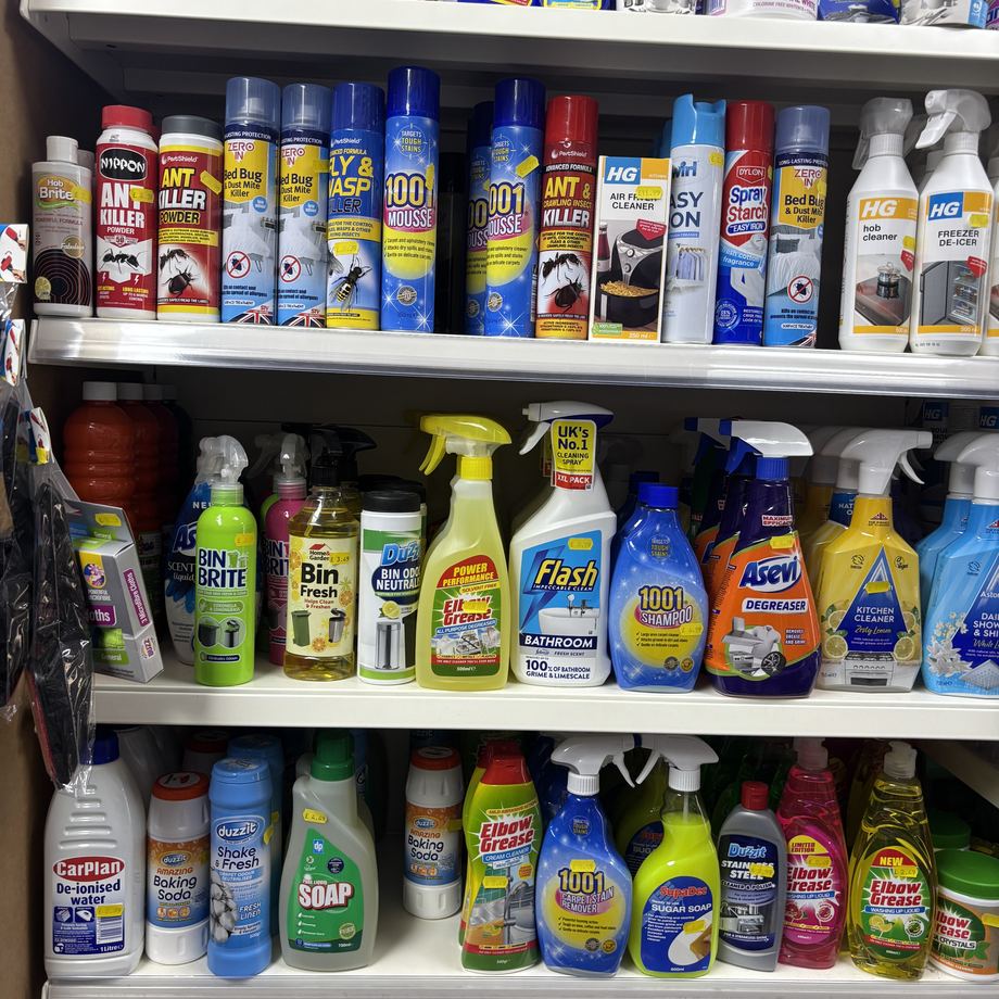 Cleaning sprays and household products