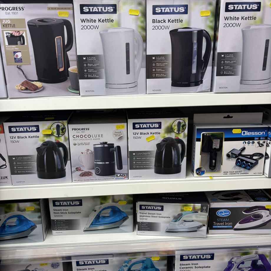 Kettles and steam irons